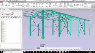 ASSEMBLAGE HANGAR METALLIQUE AVEC AUTOCAD STRUCTURES DETAILING [upl. by Kirat]