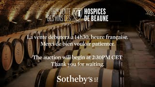 DIRECT 161ème Vente des vins des Hospices de Beaune [upl. by Greeley]