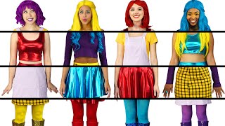 CLOTHING SWITCH UP SUPER POPS ALL MIXED UP OUTFITS CHALLENGE TOTALLY TV [upl. by Grimonia]