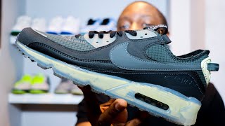 Nike Air Max Terrascape 90 Anthracite Grey On Foot Sneaker Review Sustainable Schopes 023 DH2973 001 [upl. by Anivas211]