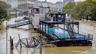 Hochwasser und reißende Flüsse in Wien [upl. by Mercorr]