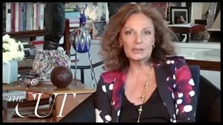 Diane Von Furstenberg talks wrap dress first times and paying the bills [upl. by Doowron]