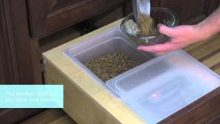 Medallion Cabinetry Installed Bin Storage Kitchen Storage Part 3 [upl. by Ymled]