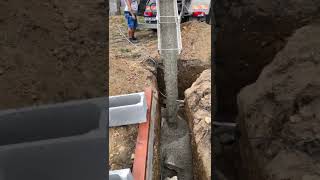 Pouring a Concrete Foundation for a Modern House [upl. by Cullan]