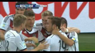 Mario Götze Germany vs Argentina 2014 FIFA World Cup Goal [upl. by Ceil]