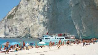 Zakynthos 2009 Navagio beach [upl. by Anwahsiek]