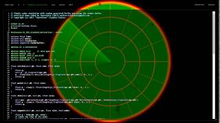 Radar Display Demo Software GLSL [upl. by Ruberta172]