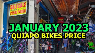 MAGKANO NA MGA MTB  ROAD BIKE  GRAVEL AT FIXIE SA QUIAPO NGAYONG JANUARY 2023 [upl. by Perdita]