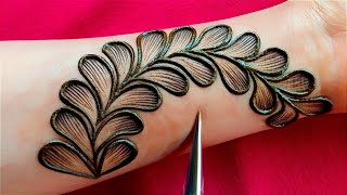 Very beautiful stylish mehndi design  easy mehndi design  mehandi ka design  mehndi design [upl. by Elkcim]