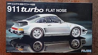 Fujimi 124 Porsche 911 Turbo Flat Nose  Plastic Model Kit Unboxing [upl. by Randal]