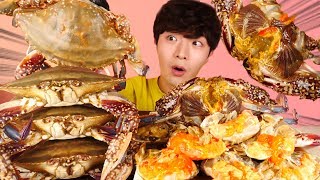 ENG SUB Full of Eggs Soy Sauce Marinated Raw Crab Eating Mukbang🦀Korean ASMR 후니 Hoony Eatingsound [upl. by Esilrac458]