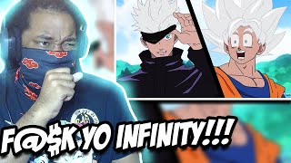 Goku vs Gojo RAP BATTLE REACTION SSJ9K [upl. by Senecal]