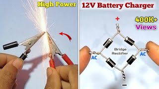 How to Make a 12 Volt Battery Charger at Home  12V Battery Charger  Homemade 12V Battery Charger [upl. by Freya]