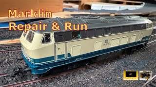 Marklin digital 3 rail Loco Repair and Run [upl. by Laughton]