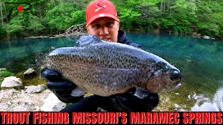 Trout Fishing Missouri Maramec Springs [upl. by Leemaj]