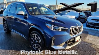 NEW ARRIVAL 2023 BMW X1 xDrive28i Phytonic Blue on Mocha EXHAUST AND DRIVE TEST [upl. by Nayb]