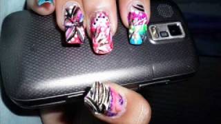 Random Nail Designs  Long Natural Nails [upl. by Odnumde]