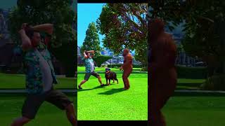 MICHAEL SAVED CHOP GTA V  TECH GAMERS CLUB shorts shortfeed gta gta5 gaming [upl. by Ailyn598]