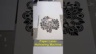 Symmetrical Beauty HighSpeed CO2 Laser Paper Engraving amp Die Cuttinglaser lasercuttingmachine [upl. by Etteyniv]