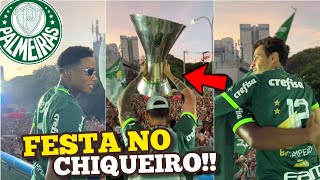 CHEGADA DO PALMEIRAS COM A TAÃ‡A DO BRASILEIRÃƒO EM SÃƒO PAULO  FESTA DA TORCIDA ðŸ† [upl. by Roxie459]