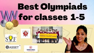 Top 5 Olympiads for classes 1 to 5  Olympiad Exam Details  olympiad olympiadexams mummytuber [upl. by Nafets]