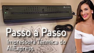 Como usar a Impressora Térmica do AliExpress para decalque de tattoo [upl. by Darius15]