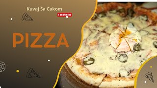 Recept za najbolju domacu picu kao iz picerije🍕pizza🍕Recipe for the best homemade pizza [upl. by Yrahca]