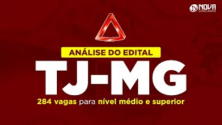 Concurso TJ MG 2022 análise do edital com 284 vagas nível médio e superior [upl. by Lyrehs]