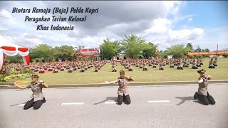 Tarian Kolosal Bintara Polri Polda Kepri [upl. by Vasili402]