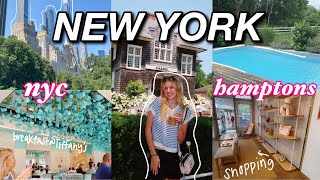 NEW YORK VLOG city hamptons shopping breakfast at Tiffanys  more [upl. by Lorollas208]