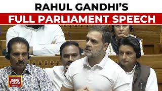 Rahul Gandhi Full Parliament Speech  RaGa Slams 2024 Budget Claims ModiAdaniAmbani Nexus [upl. by Elay]