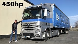 2018 MercedesBenz Actros 1845 Full Tour amp Test Drive Night Run [upl. by Ruzich]