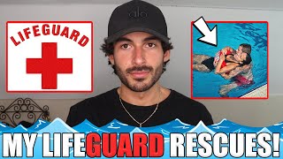 MY BIGGEST LIFEGUARD RESCUES ON DUTY LIFEGUARD EXPERIENCE [upl. by Batchelor]