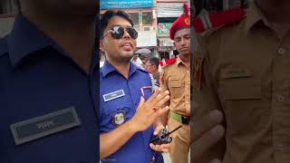 Bangladesh traffic Police and student varsitysports police [upl. by Egres]