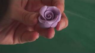 How To Make Fondant Roses [upl. by Nylarac]