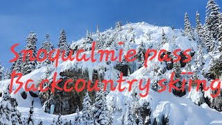 Snoqualmie pass Backcountry skiing [upl. by Nylassej50]