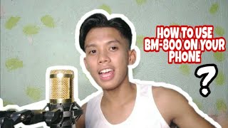 How to use BM 800 microphone condenser to your Phone [upl. by Esimaj]