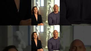 The Rock amp Gal Gadot Epic Power Hug amp Transformations shorts short ai memes aimemes [upl. by Ekusoyr578]