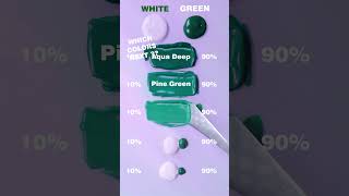 White vs Green different amounts color test colormixing paintmixing oddlysatifying [upl. by Cralg]