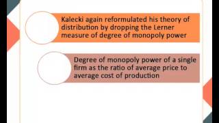 Macro theories of distribution—Kalecki and Kaldor’s ECO [upl. by Marrilee]