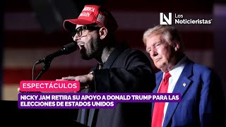 Nicky Jam RETIRA su apoyo a Donald Trump para las elecciones de Estados Unidos [upl. by Junno]