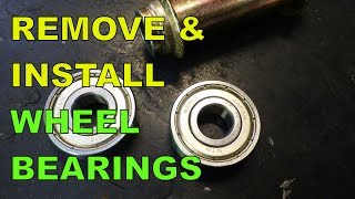 Remove amp Install Scooter  Motorcycle Wheel Bearings The Easy Way [upl. by Arua298]