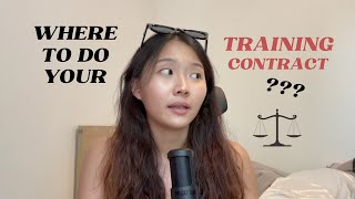 HOW TO CHOOSE YOUR TRAINING CONTRACT 🤔📚⚖️ [upl. by Sudaorb]