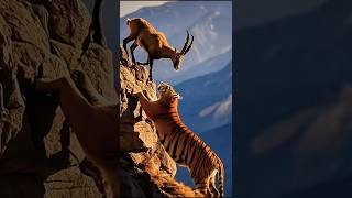 Unbelievable Showdown Alpine Ibex vs Tiger in the Wild [upl. by Oileduab]