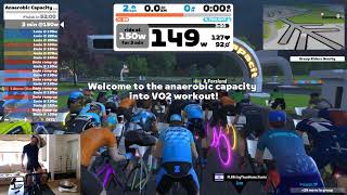 Zwift 20240127  Group Workout Anaerobic Capacity into VO2 E on Harrogate Circuit Reverse [upl. by Tarra642]