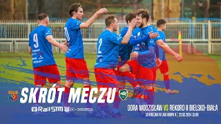 SKRÓT MECZU ODRA WODZISŁAW  REKORD II BIELSKOBIAŁA 32 22 [upl. by Arual]