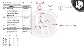 Match columnI with columnII and choose the correct combination from the options given below\n [upl. by Decima]