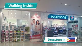 How a WATSONS Drugstore in the Philippines is  Walkthrough Video [upl. by Lilli]