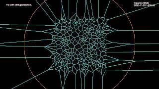 SugiharaIri Voronoi Diagram algorithm implementation test [upl. by Enelram166]