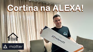 Automação de CORTINA DE TRILHO com a Alexa para sua CASA INTELIGENTE [upl. by Marmion]